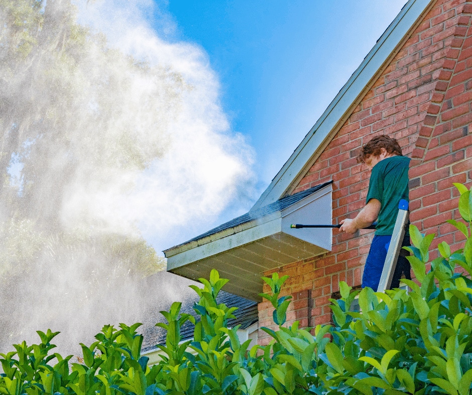 Residential House pressure washing Pressure washing a residential House in McDonough, GA