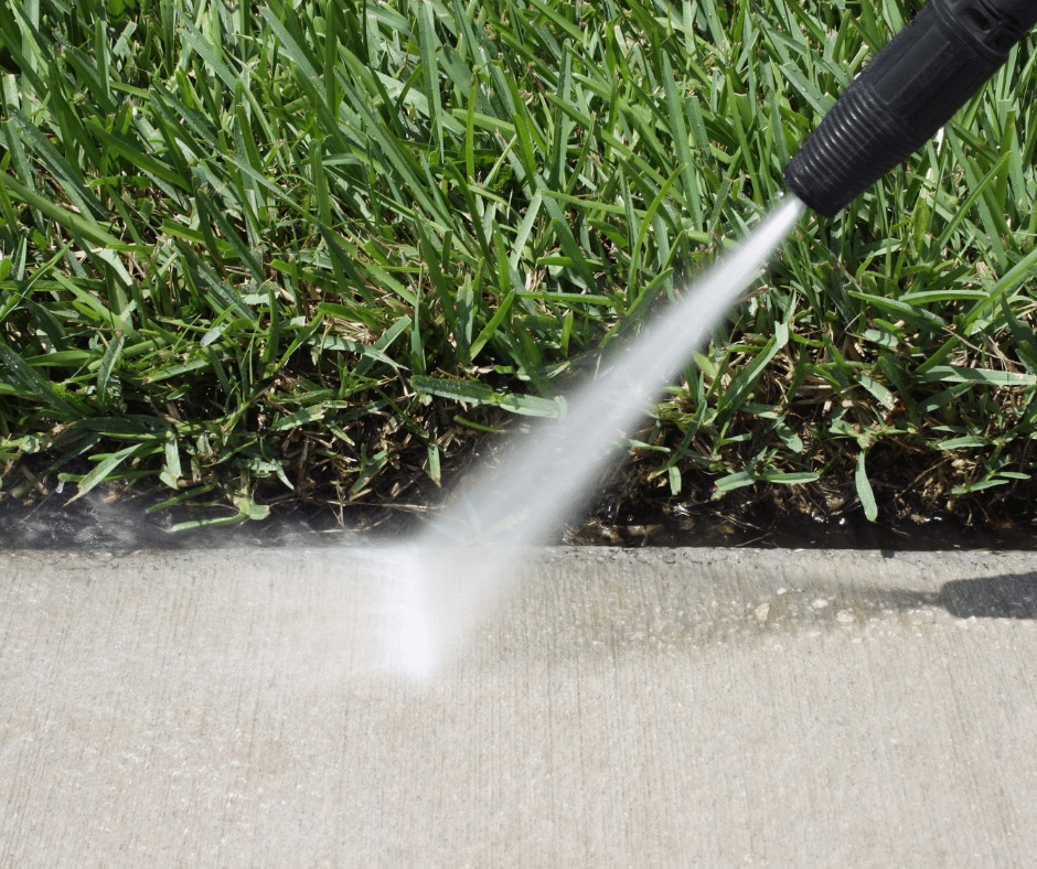 pressure washing a sidewalk pressure washing a sidewalk